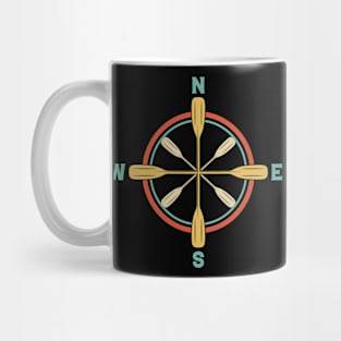 Kayak Paddle Compass Rose Mug